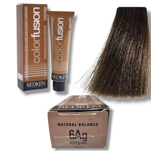 Redken Color Fusion Natural Balance Permanent Hair Color Cream 2oz 6Ag